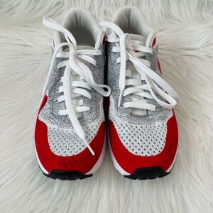 Kids Red and Gray Sneakers
